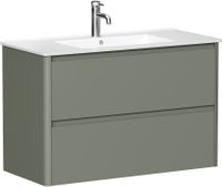 Тумба под раковину Allen Brau Gravity 100 1.370010.CGM олива матовый — фото 1, Тумбы под раковину