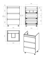 Товар: Тумба под раковину арт-П-Чег-01055-01Н3Я - фото 10 Тумба под раковину арт-П-Чег-01055-01Н3Я — фото 10, Тумбы под раковину