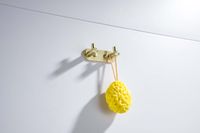 ЕВРОПА крючок двойной, шлиф. золото арт-AQ4102BG — фото 4, Крючки для полотенец