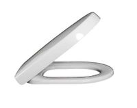 Сиденье для унитаза, Villeroy&Boch, Subway, с крышкой, ширина, мм-355, глубина, мм-440, высота, мм-30, тип шарниров-SoftClose, Quick Release, материал шарниров-нержавеющая сталь, цвет шарниров-хром, цвет-белый 9M66S101 — фото 1, Сиденья для унитаза