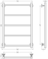 Товар: Полотенцесушитель водяной Стилье Версия-КН 800х500 (5) П 20х20 Без покрытия 00640-8050 - фото 3 Полотенцесушитель водяной Стилье Версия-КН 800х500 (5) П 20х20 Без покрытия 00640-8050 — фото 3, Водяные полотенцесушители