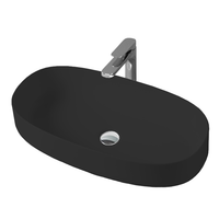 Раковина Artceram Cognac Quadro накладная без отверстий цвет черный матовый арт-COL005 17 00 — фото 3, Раковины накладные