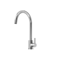 Смеситель для кухни из нержавеющей стали Sancos Stainless, с поворотным R изливом, арт арт-SC12001SS — фото 1, Смесители для кухни