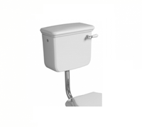 Бачок SIMAS LANTE Настенный на средней трубе с фронтальной ручкой смыва цвет белый LA28B — фото 1, Комплектующие для туалета