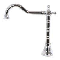 OXFORD См-ль на борт ванны моноком., на 4 отв., ручка белая, шланг1,6 м., хром 19125 — фото 5, Смесители на борт ванны