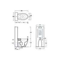 Унитаз SIMAS LFT Spazio напольный приставной цвет белый LFT20 — фото 4, Подвесные унитазы
