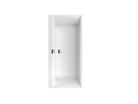 Ванна, Villeroy&Boch, Squaro Edge 12 Duo, ширина, мм-1600, глубина, мм-750, высота, мм-450, водоизмещение (л)-160, форма-прямоугольная, слив-перелив-в комплекте, диаметр слива, мм-52, ножки-есть, материал-Quaryl, цвет-белый арт-UBQ160SQE2DV-01 — фото 1, Акриловые ванны