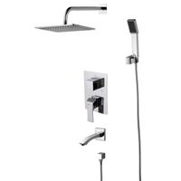 Unit Смеситель для ванны и душа, монолит.излив190мм верх.лейка встраиваемый, р/ОД, хром, LM, арт-LM4522C — фото 1, Встраиваемые душевые комплекты