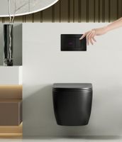 Товар: Кнопка смыва сенсорная ABBER AC0122SMB черная матовая - фото 2 Кнопка смыва сенсорная ABBER AC0122SMB черная матовая — фото 2, Кнопки смыва