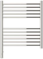 Полотенцесушитель электрический Сунержа Богема 3.1 прямая 600х500 МЭМ левый Без покрытия 00-6004-6050 — фото 1, Электрические полотенцесушители