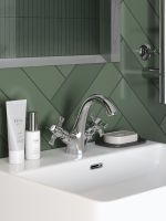 Agger Retro-X смеситель для раковины двухвентильный, хром арт-A1702100 — фото 6, Смесители для раковины