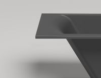 Ванна встраиваемая CASCATA 170x75
покраска по RAL полностью 104113GF — фото 2, Ванны