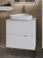 Orange Line Li-60TuwMDF+B07-500W тумба с раковиной подвесная 60 см, белый Li-60TuwMDF+B07-500W — фото 5, Тумбы с раковиной