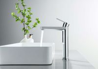 ЛУГАНО смеситель для раковины высокий 217, без донного клапана, хром арт-AQ1704CR — фото 3, Смесители для раковины