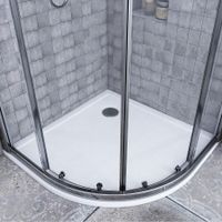 Поддон "Калифорния 90х90" полукруглый., литьев.мрамор, бел. 1A713636CA010 — фото 3, Душевые поддоны