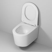 Товар: Унитаз подвесной Grossman GR-4499MSQ (520х360х365) безободковый,смыв торнадо,белый матовый с тонкой крышкой,микролифт,1 место - фото 6 Унитаз подвесной Grossman GR-4499MSQ (520х360х365) безободковый,смыв торнадо,белый матовый с тонкой крышкой,микролифт,1 место — фото 6, Подвесные унитазы