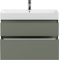 Тумба под раковину Allen Brau Infinity 85 1.210026.CGM олива матовый — фото 5, Тумбы под раковину