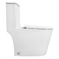 Унитаз-моноблок Azario ANSA 385х695x775 безободковый, в комплекте с сиденьем дюропласт микролифт, белый арт-AZ-2301 — фото 7, Напольные унитазы