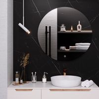 Зеркало с LED-подсветкой MILAN (90) круглое /AQUA DE MARCO MIL90 — фото 3, Зеркала в ванную комнату
