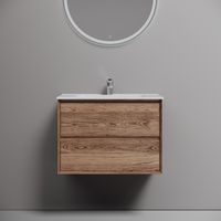 Тумба подвесная SANCOS Marmi 2.0 690х445х520 с двумя ящиками оснащенными доводчиками скрытого монтажа, дуб чарльстон, арт.MR2.070ECH — фото 1, Тумбы под раковину