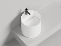 Раковина накладная ARMONIA ROUND TOP 03
без отверстия под смеситель 130423TM — фото 4, Раковины