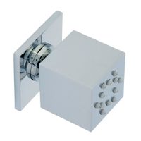 QUADRA Форсунка массажная, антикальций, 35x35 mm., хром 20199 — фото 2, Душевые форсунки