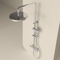 Товар: Душевая стойка Sancos Teo c термостатом, с регулировкой по высоте, цвет хром, арт. SC11001CH - фото 4 Душевая стойка Sancos Teo c термостатом, с регулировкой по высоте, цвет хром, арт. SC11001CH — фото 4, Душевые стойки