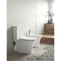 Биде напольное Azario FRETTA ROUND Размер 540х340х400 мм, белый арт-AZ-1217C — фото 8, Биде напольные