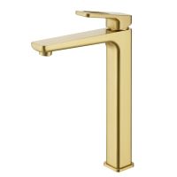 Товар: Смеситель для раковины высокий Raglo R51.15.03, золотой сатин - фото 1 Смеситель для раковины высокий Raglo R51.15.03, золотой сатин — фото 1, Смесители для раковины