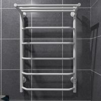 Полотенцесушитель электрический ВИД 6 с полкой 810х500 правый, скр.монтаж, СНШ, белый матовый(RAL 9016), (Ferrum), Маргроид арт-06-8050-1051-9016R — фото 1, Электрические полотенцесушители