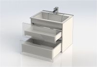 Тумба с раковиной Aquanet Алвита 60 серый антрацит арт-00213094 — фото 12, Тумбы с раковиной