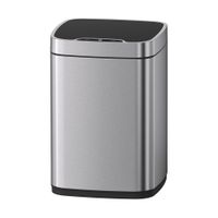 Ведро мусорное, сенсорное Timo Petruma никель арт-15200/13 — фото 1, Мусорные ведра