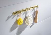 ЕВРОПА планка с 6 крючками, шлиф. золото арт-AQ4124BG — фото 4, Крючки для полотенец