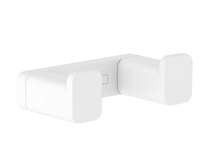 Крючок, Hansgrohe, AddStoris, двойной, ширина, мм-66, глубина, мм-36, высота, мм-21, тип установки-настенный, материал-металл, крепления в комплекте, цвет-белый матовый 41755700 — фото 1, Крючки для полотенец