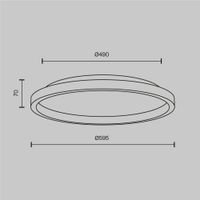 Потолочный светильник Maytoni MOD311CL-L40B3K — фото 2, Подвесные светильники