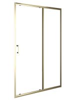Orange душевое ограждение в нишу с раздвижной дверкой, матовое золото арт-E02-120TGY — фото 1, Раздвижные душевые двери