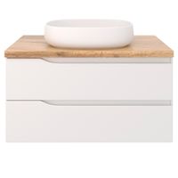 Столешница из массива NORDIC 100 см /ясень/ с отв. под раковину/AQUA DE MARCO 4100CNOR/Y — фото 5, Столешницы под раковину