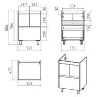 Тумба под раковину арт-Э-Али01058-0112Я — фото 4, Тумбы под раковину