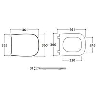 Сиденье с крышкой GLOBO GENESIS с микролифтом цвет белый арт-GN020BI — фото 2, Сиденья для унитаза