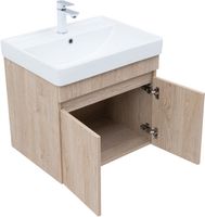 Тумба под раковину Aquanet Оптима 60 дуб светлый 00344803 — фото 1, Тумбы под раковину