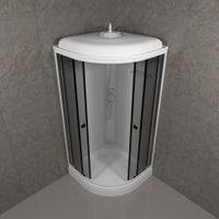 ДК Грэй 90*90 А (7 мест+сифон D50, декор.крышка) арт-Щ0000068064 — фото 5, Душевые кабины