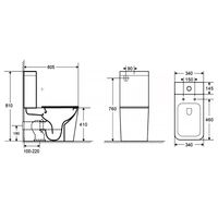 Товар: Унитаз-компакт Azario Quadro 340х605х810 напольный, безободковый, с быстросъемным сиденьем микролифт, дюропласт арт-AZ-2175-1 - фото 14 Унитаз-компакт Azario Quadro 340х605х810 напольный, безободковый, с быстросъемным сиденьем микролифт, дюропласт арт-AZ-2175-1 — фото 14, Напольные унитазы