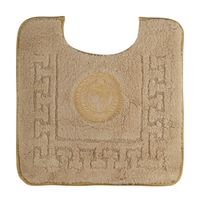 Коврик д/WC 60х60 см., логотип АФИНА, капучино, окантовка золото 30788 — фото 1, Коврики для ванной комнаты