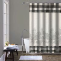 шторка д/в тканевая 180х200см "Лесные шишки" MZ-172 — фото 1, Шторки на ванну