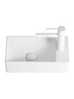 Товар: Agger Раковина подвесная левая санфарфор, белый глянец арт-ASH131375L - фото 7 Agger Раковина подвесная левая санфарфор, белый глянец арт-ASH131375L — фото 7, Раковины подвесные