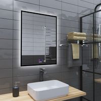 Товар: Зеркало PRAGMA-норма BLACK (700*800*45) LED с сенсорным выключателем и подогревом 1870802 - фото 1 Зеркало PRAGMA-норма BLACK (700*800*45) LED с сенсорным выключателем и подогревом 1870802 — фото 1, Зеркала в ванную комнату