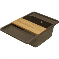 Мойка для кухни Беллис 78 780x510x250 мм, прямоуг., кофе 1A725032BS280 — фото 6, Кухонные мойки