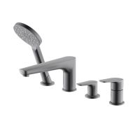 Товар: БЕТТА смеситель на борт ванны на 4 отв., оружейная сталь арт-AQ1148BGM - фото 1 БЕТТА смеситель на борт ванны на 4 отв., оружейная сталь арт-AQ1148BGM — фото 1, Смесители на борт ванны