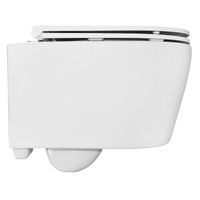 Унитаз подвесной Azario UNO 365х485х365 безободковый, в комплекте с быстросъемным сиденьем микролифт арт-AZ-2380 — фото 13, Подвесные унитазы