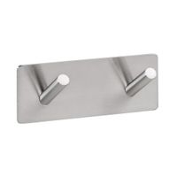 EASY Крючок двойной сталь шлифованная BEMETA арт-163106275 — фото 1, Крючки для полотенец